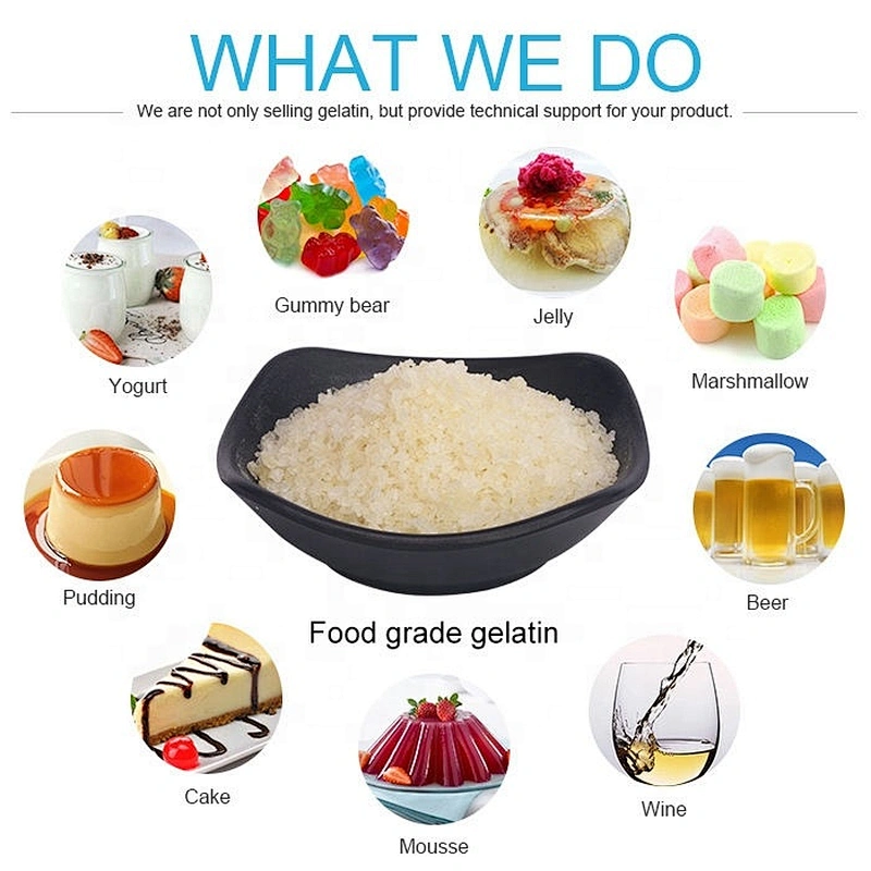 Gelatin food grade gelatin 260 Bloom for jelly candy jelly meat